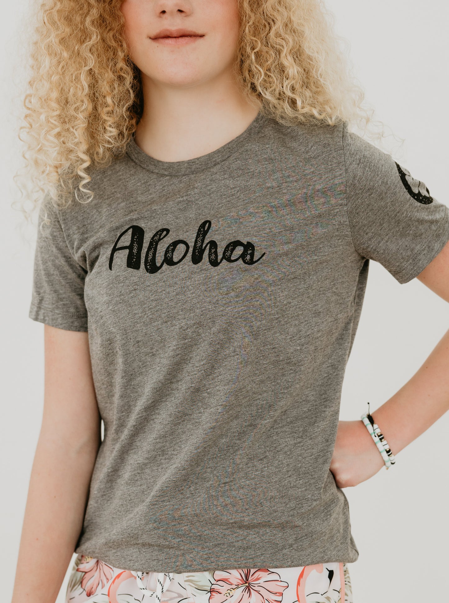 ALOHA women's fashion triblend short sleeve T-shirt offers a relaxed fit, perfect for casual everyday activities and provides an effortless style. Enjoy the relaxed fit of ALOHA for all day wear.