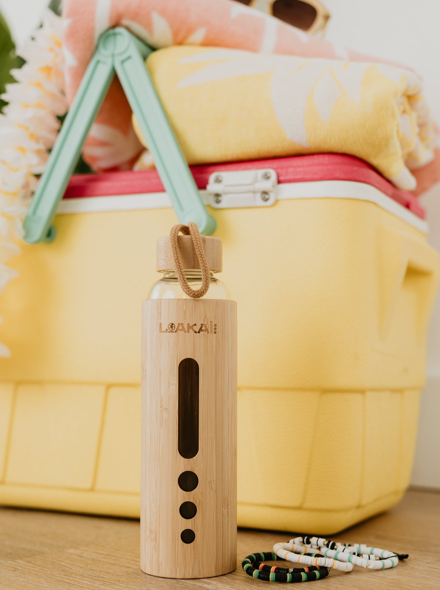 This Bamboo Water Bottle is Perfect for any cup holder and everyday activities. Crafted from Eco-friendly materials, featuring high-quality borosilicate glass that's shatter-resistant and simple to clean. It rapidly maintains temperature for both hot and cold beverages, boasting a 22-oz capacity, FDA approved and free from BPA.