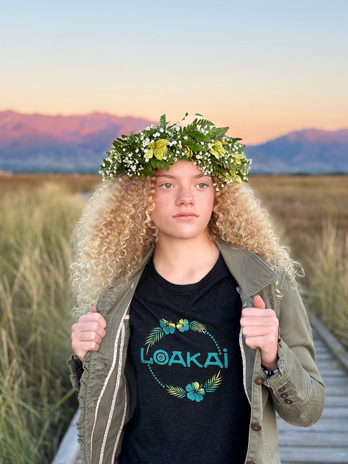 GREEN LEI T-SHIRT