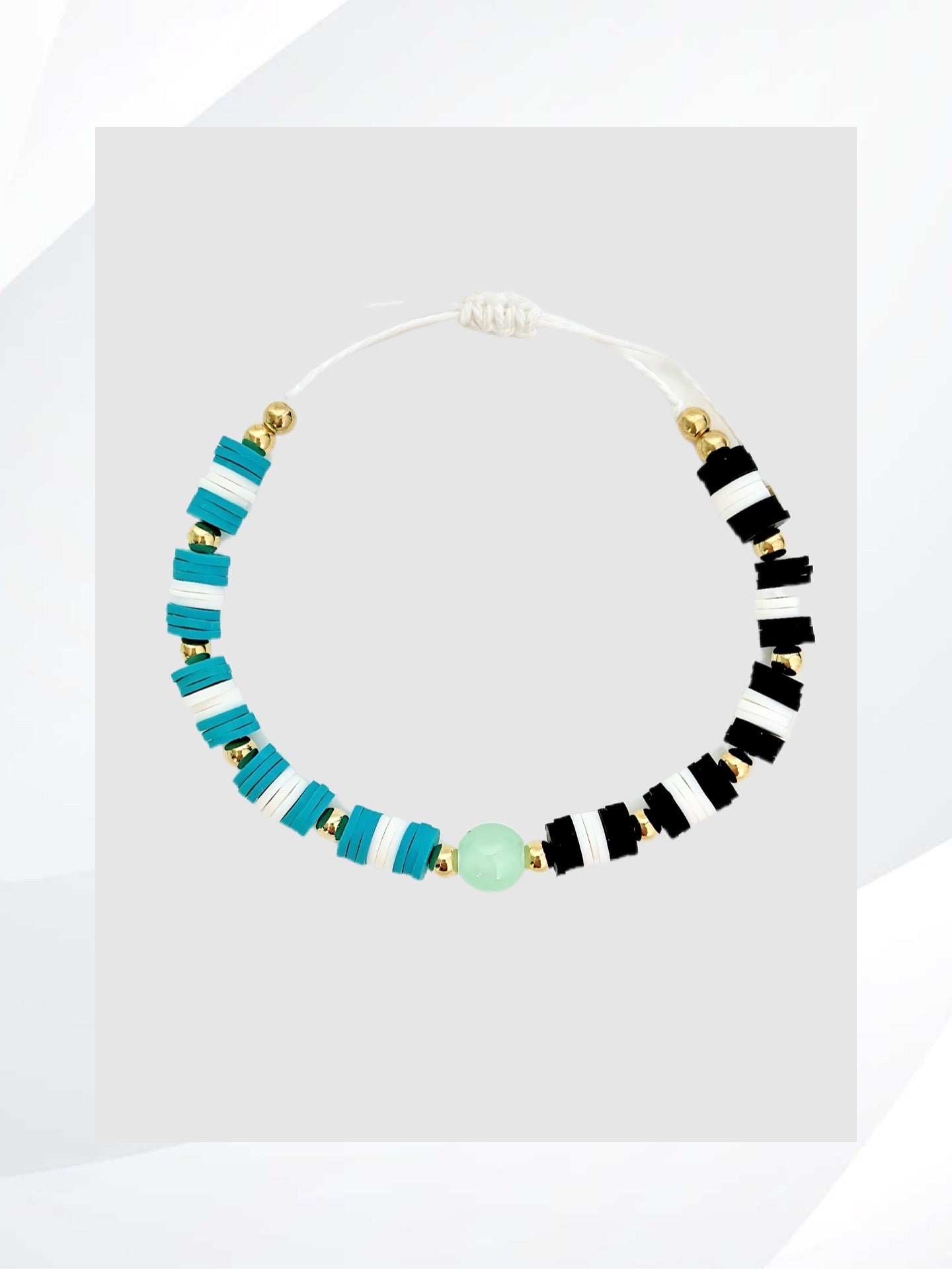The TSUNAMI Bracelet is handmade jewelry crafted with a color combination that will draw attention. Perfect for any occasion. Be stylish and unique with this eye-catching bracelet.